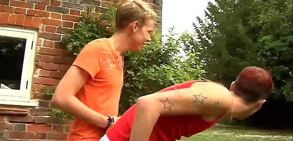  Mark Lloyd has outdoor cock sucking action with his friends